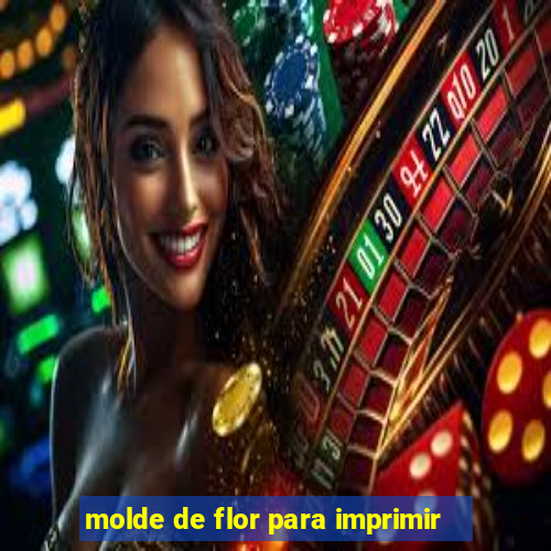 molde de flor para imprimir